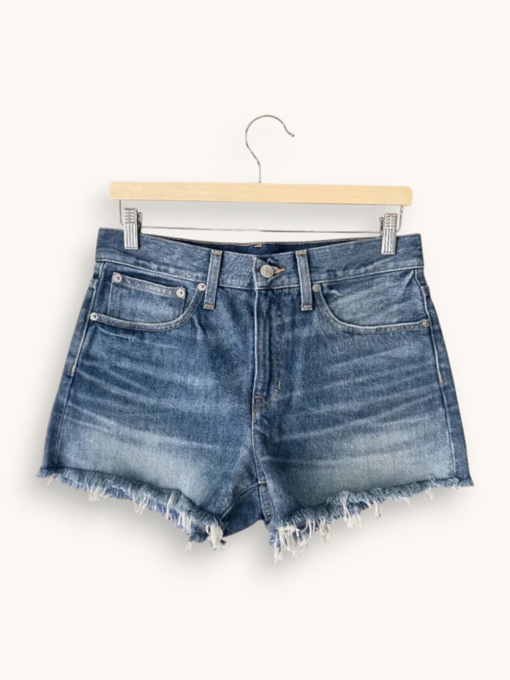 J. Crew Relaxed Denim Short in Baxter Street Wash, Size 26